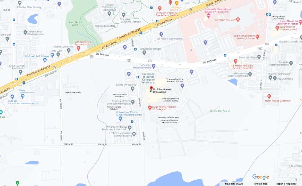 Location Map thumbnail for UF Comparative Orthopaedics Biomechanics Laboratory